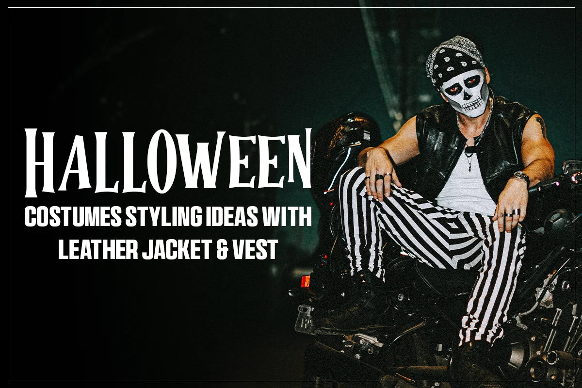 Halloween Costumes Styling Ideas with Leather Jacket & Vest