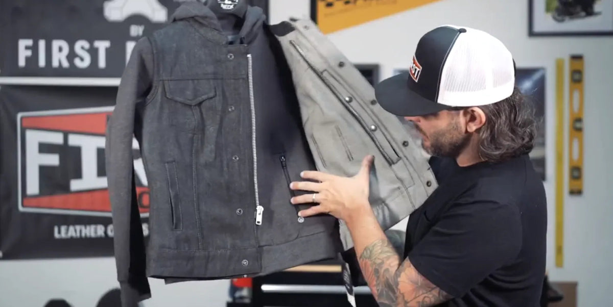 First MFG Essex - Women's Denim Riding Vest - First Manufacturing Company