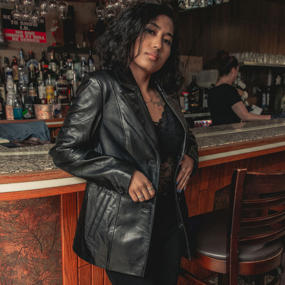 Women's Lambskin Leather Fashion Jackets - First MFG Co