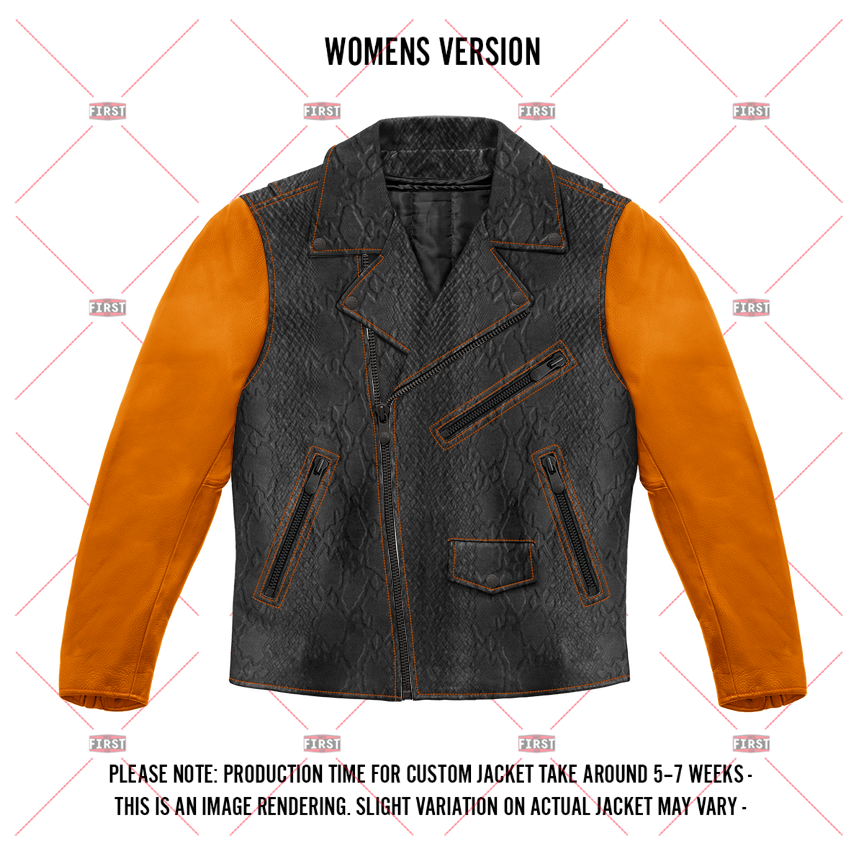 Halloween MC Jacket Women Custom Builder First Manufacturing Company