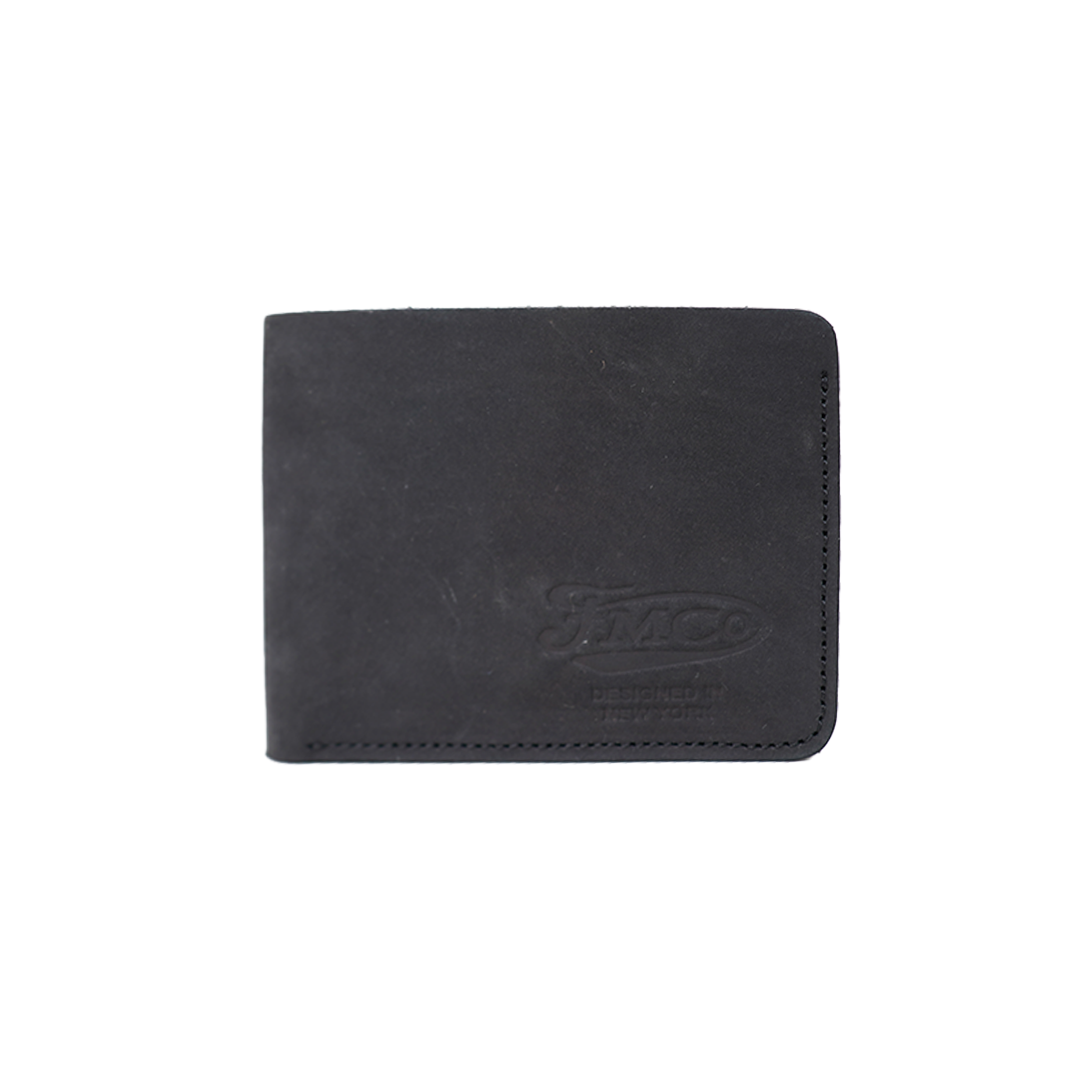 Bifold Wallet - Vegetable Tanned Leather Leather Wallet Accessories GUNMETAL BLACK