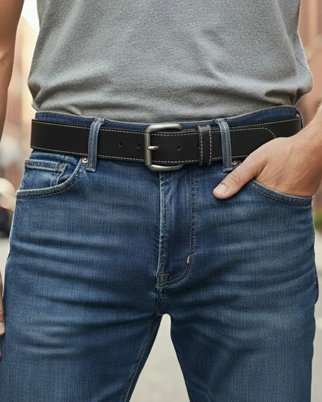 FULL GRAIN WITH CUSTOM STITCH BELTS