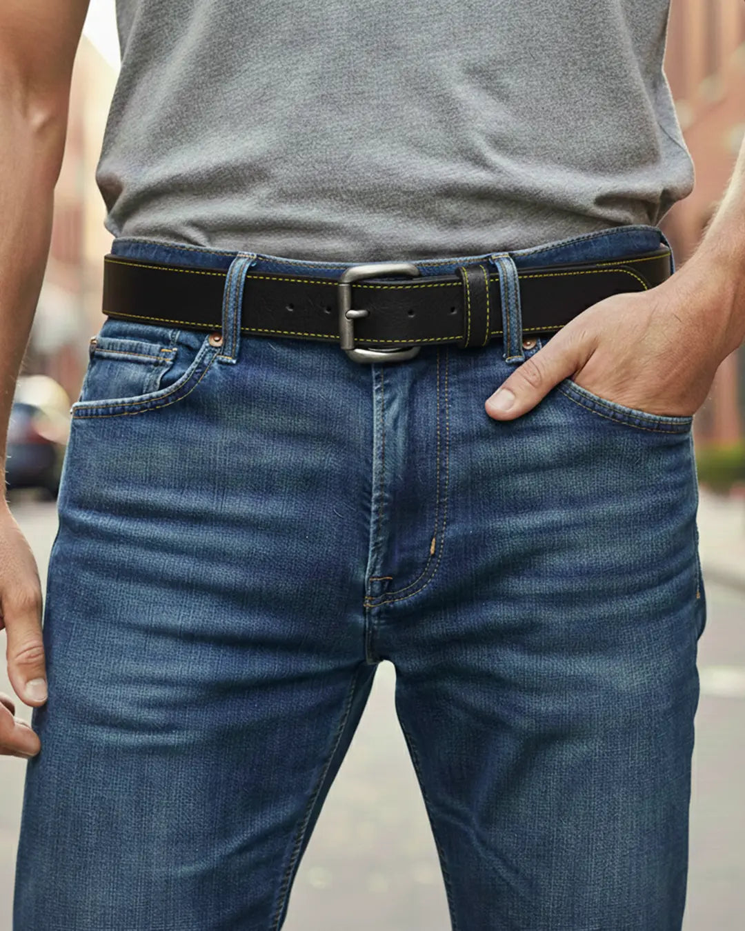 FULL GRAIN WITH CUSTOM STITCH BELTS
