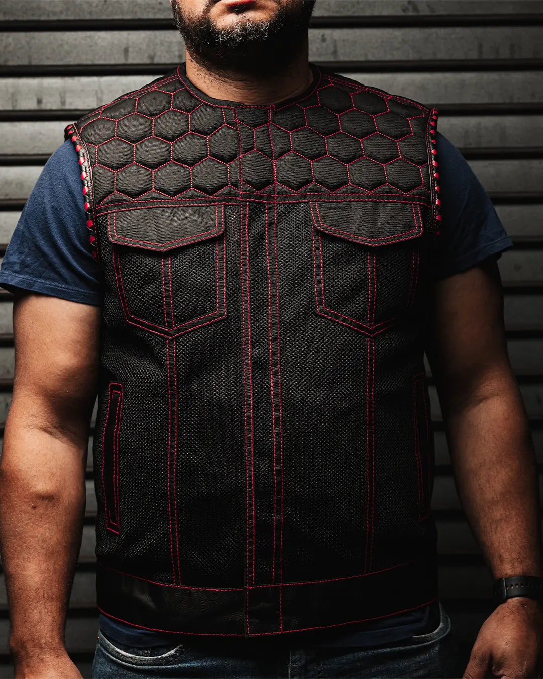 Hornet Moto Mesh Men's Club Style Vest
