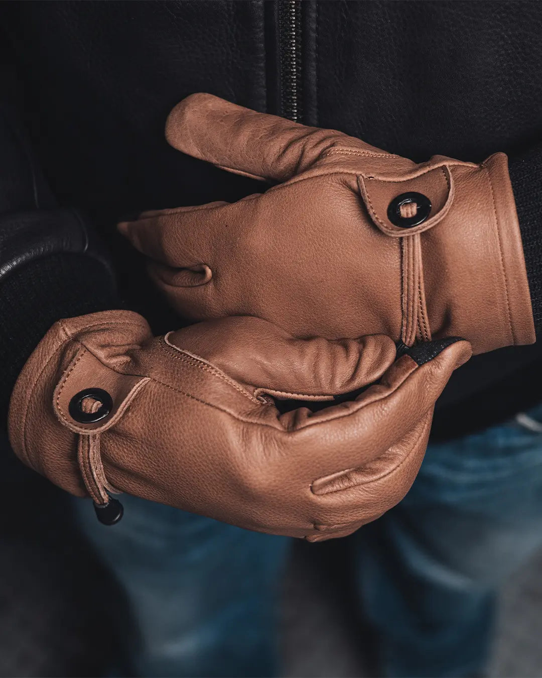 Ranch Men's Motorcycle Leather Gloves Men's Gloves Accessories