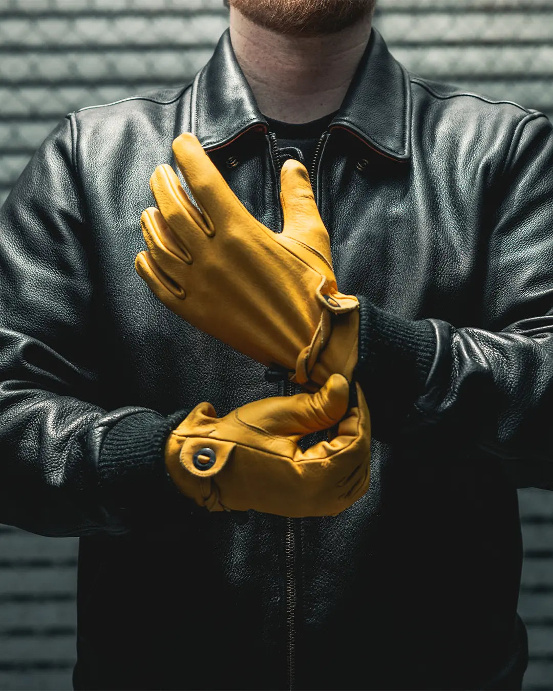 Ranch Men's Motorcycle Leather Gloves Men's Gloves Accessories