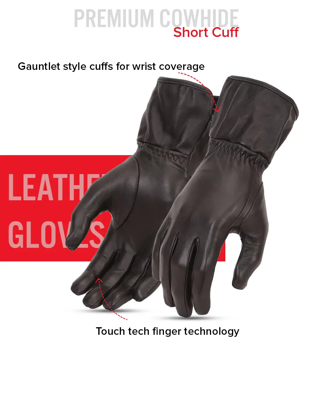 Aero Women's Leather Gloves Women's Gauntlet Accessories