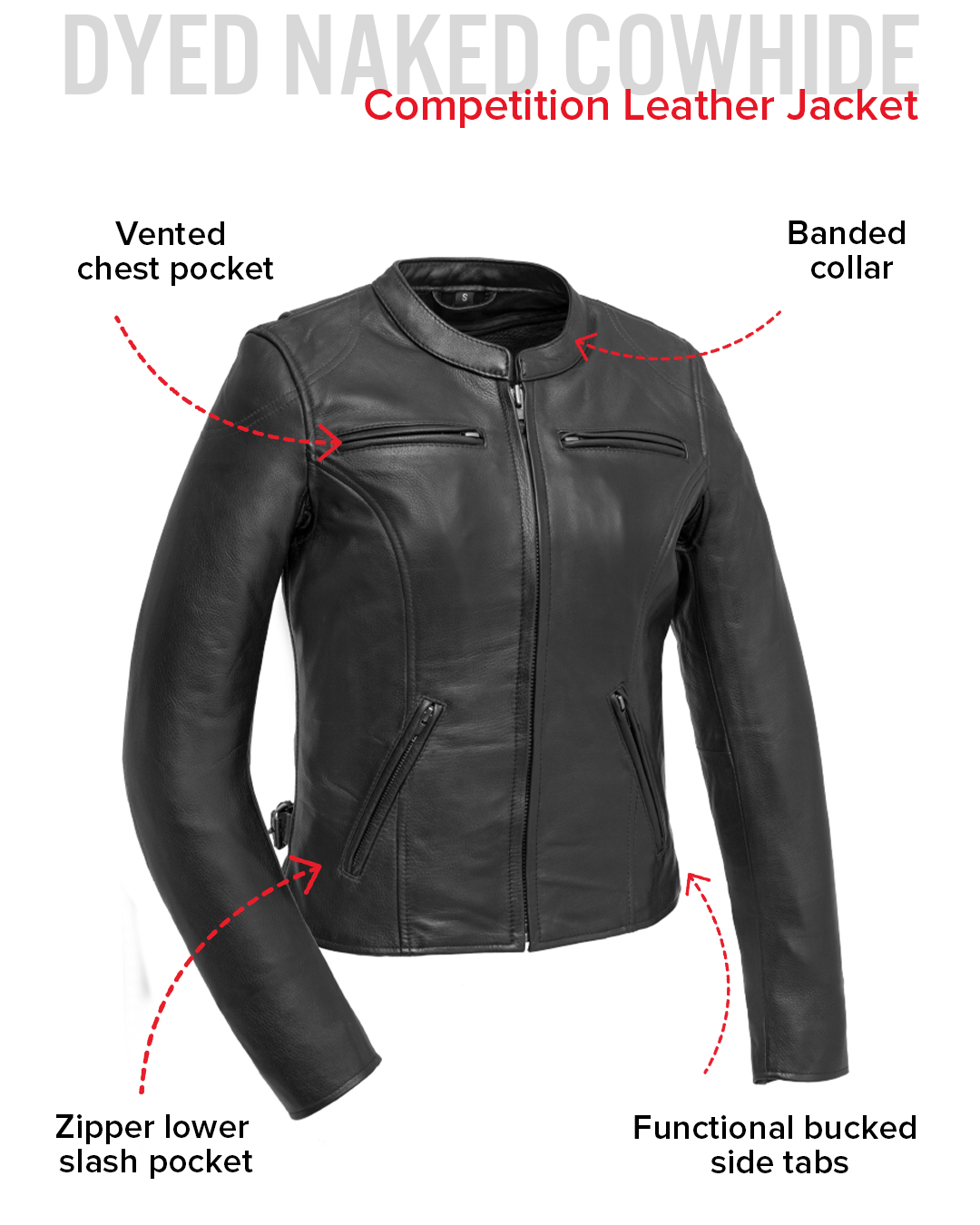 Competition - Women's Motorcycle Leather Jacket Men's Leather Jacket Jackets