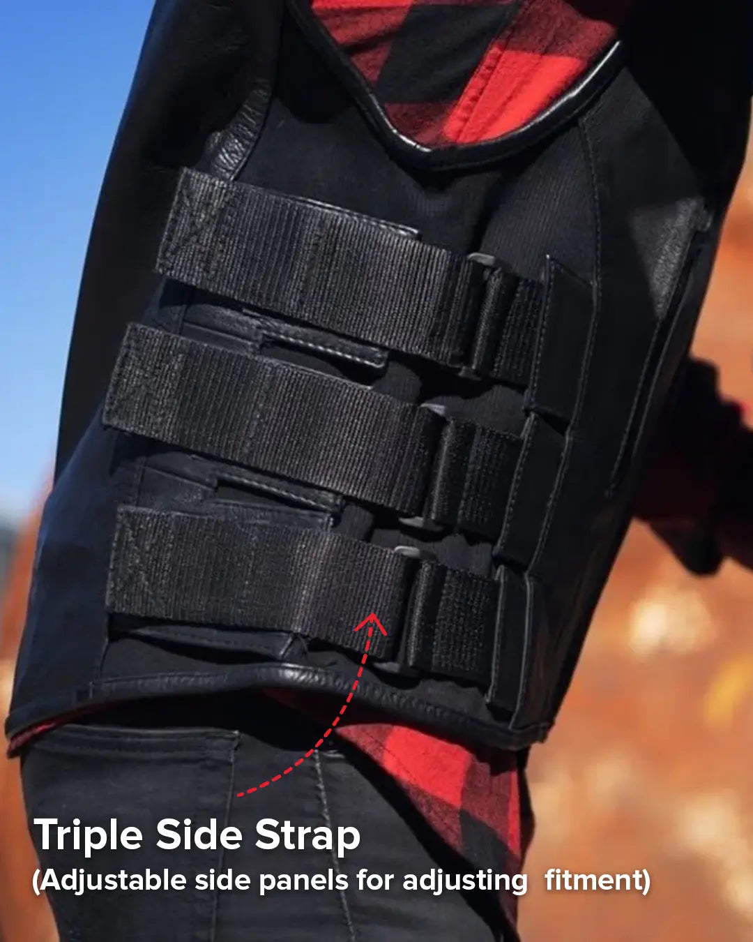 Commando Men's Leather Swat Style Motorcycle Vest Men's Leather Vest Vests