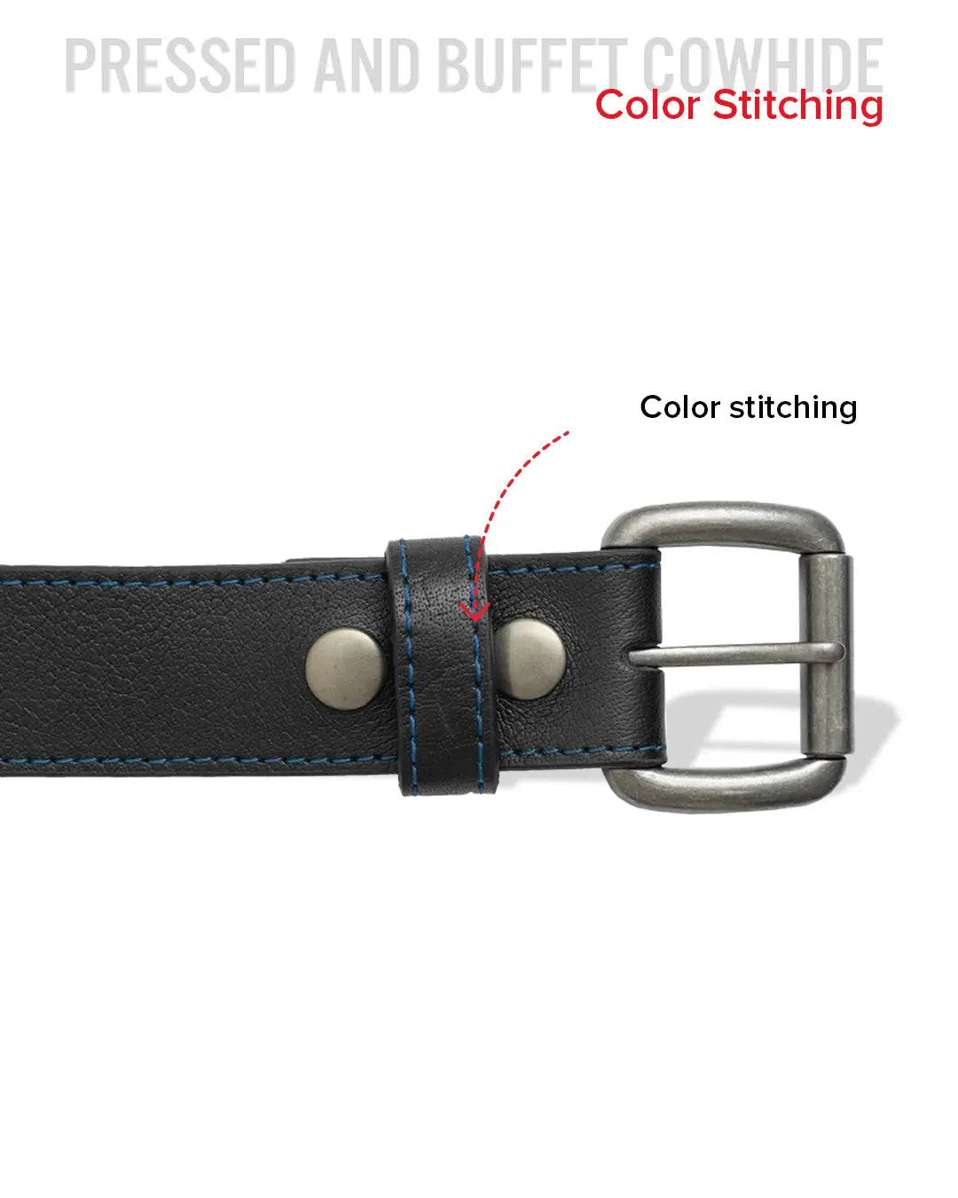 FULL GRAIN WITH CUSTOM STITCH BELTS Belt Accessories