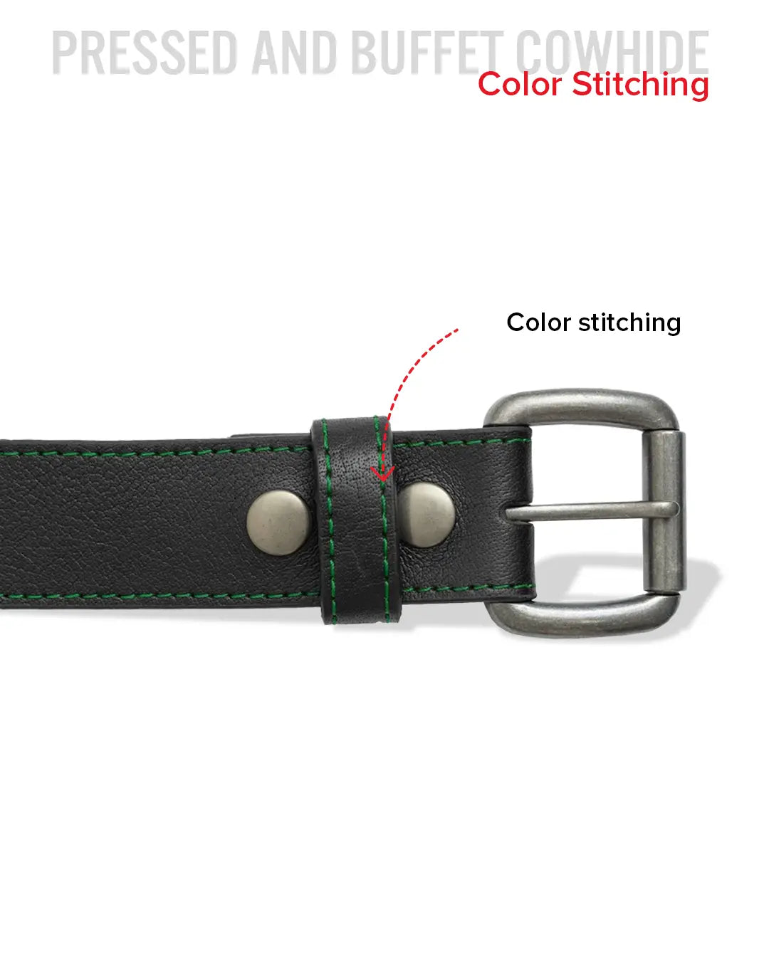FULL GRAIN WITH CUSTOM STITCH BELTS Belt Accessories