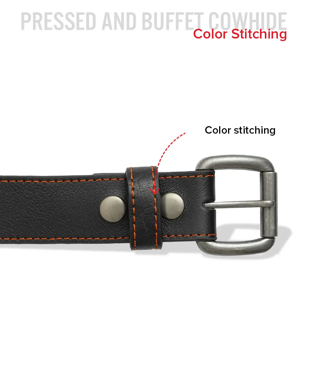 FULL GRAIN WITH CUSTOM STITCH BELTS Belt Accessories