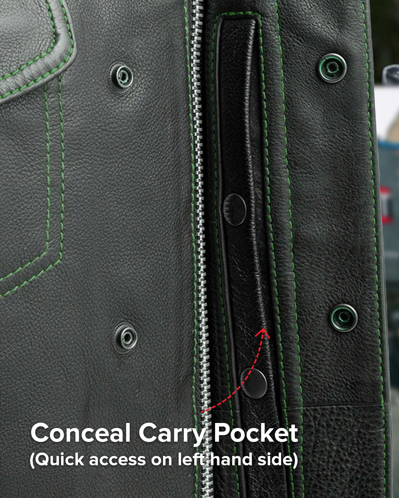 Upside Men's Club Style Leather Vest