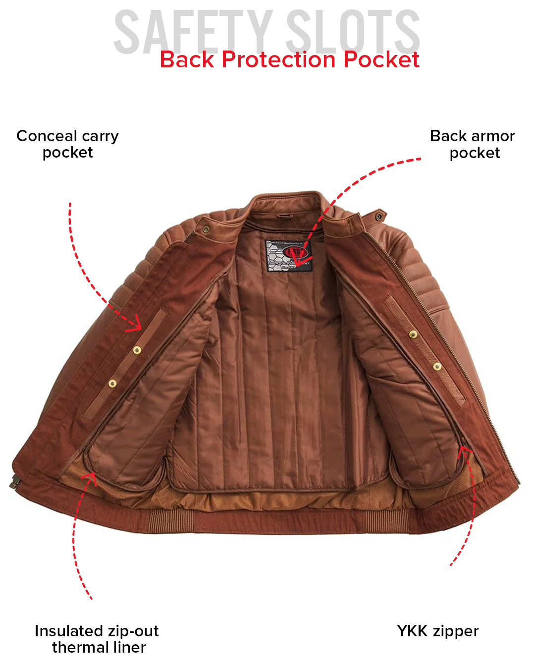 Crusader Men's Motorcycle Leather Jacket Men's Leather Jacket Jackets