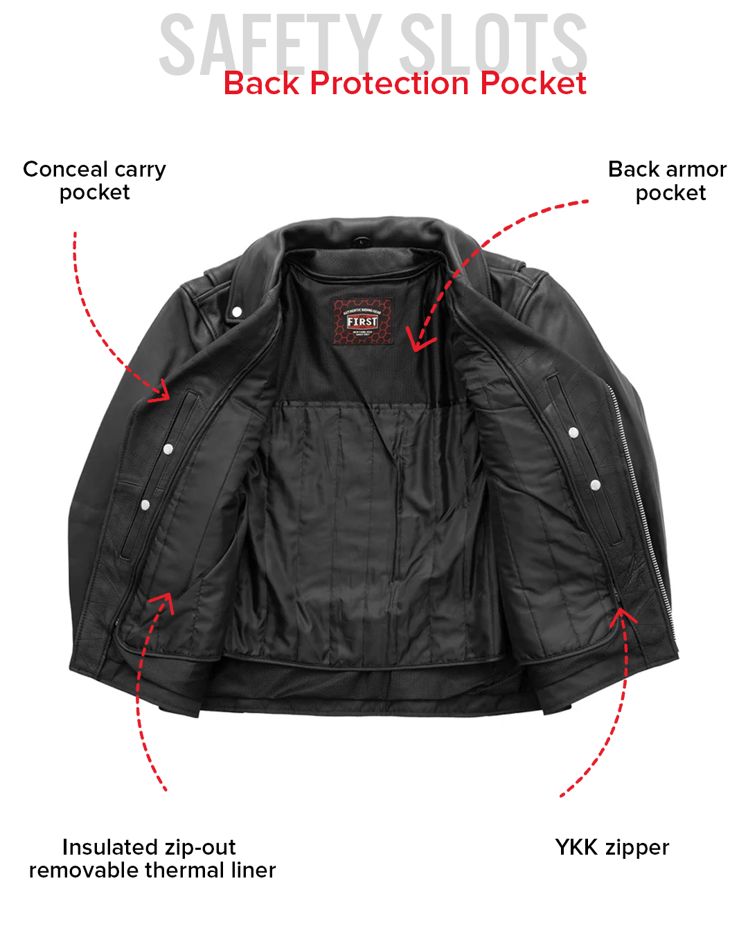 Arnold Men's Motorcycle Leather Jacket Men's Leather Jacket Jackets
