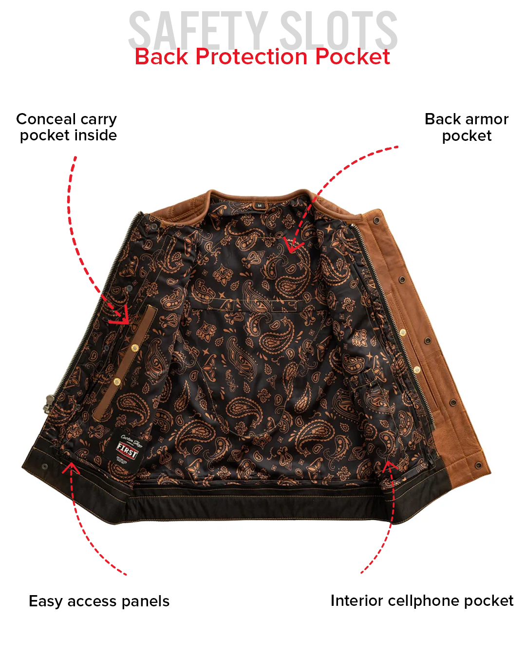 Dust Devil Men's Motorcycle Leather Vest (limited edition) Men's Leather Vest Vests