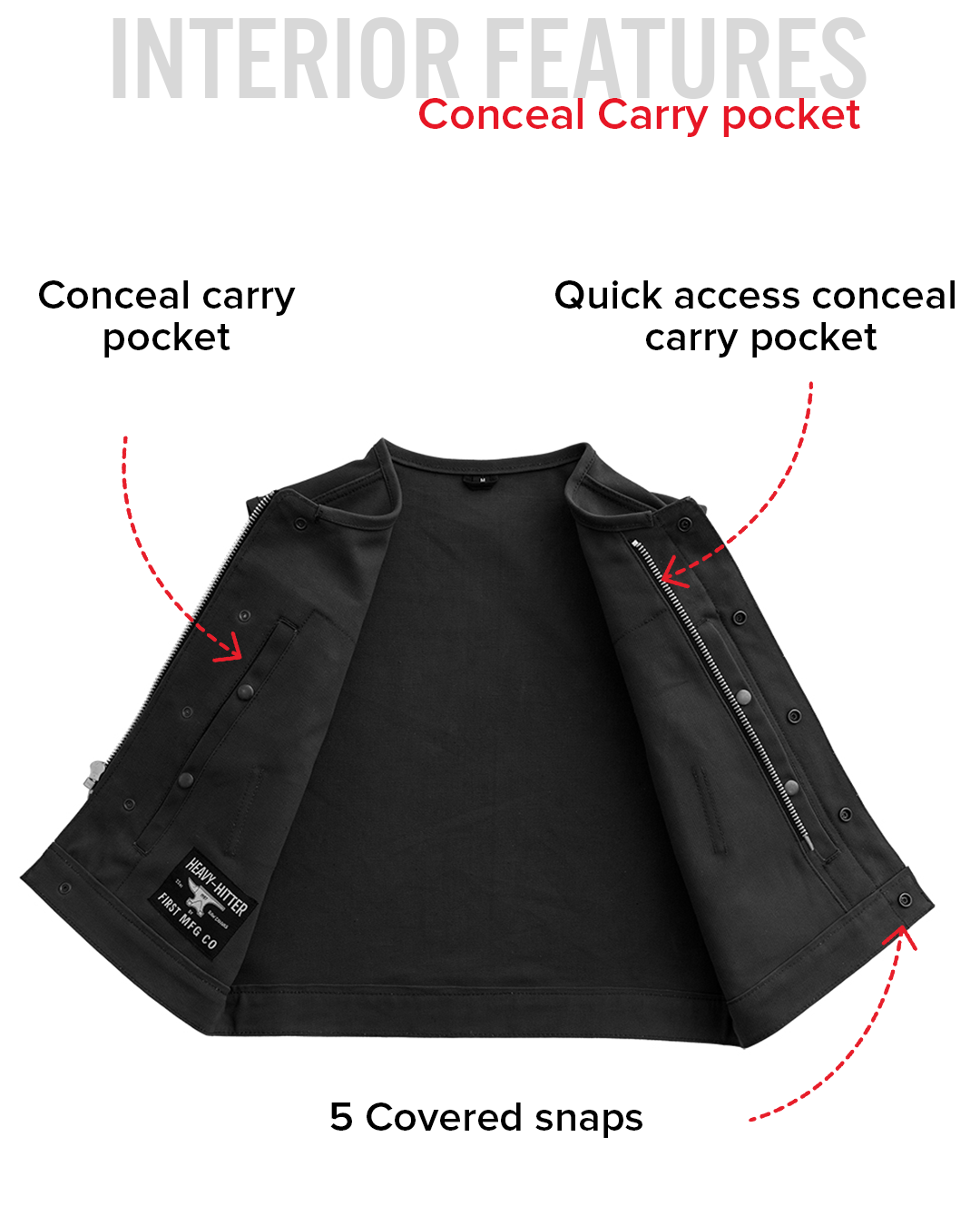 Lowside Men's Motorcycle Twill Vest