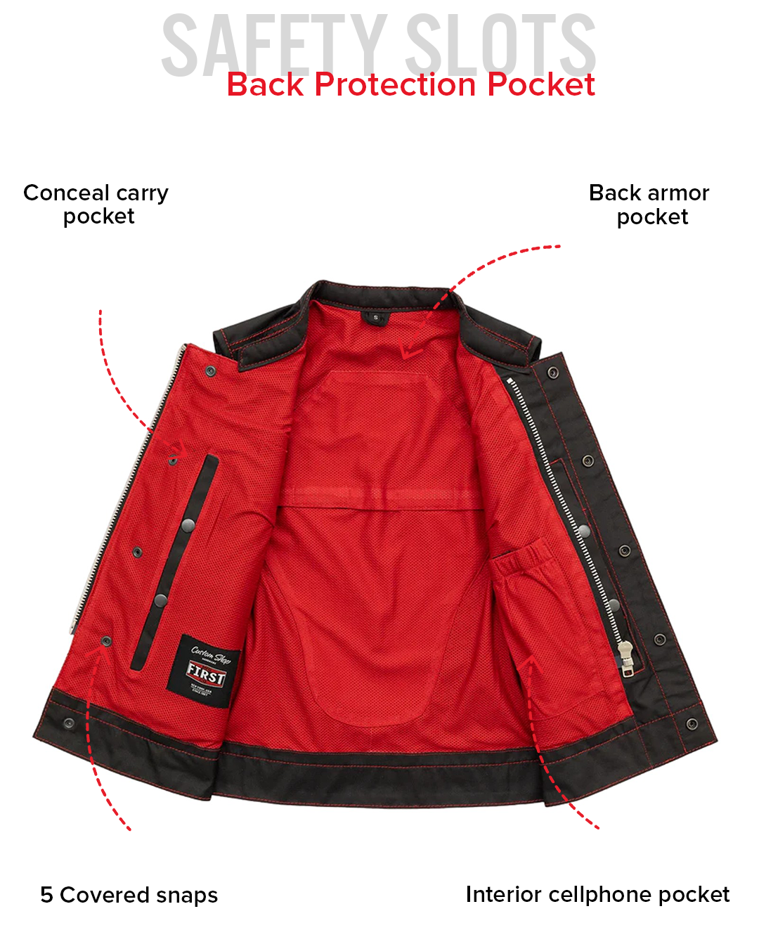 Jessica Moto Mesh Women's Motorcycle Vest Women's Moto Mesh Vest Vests