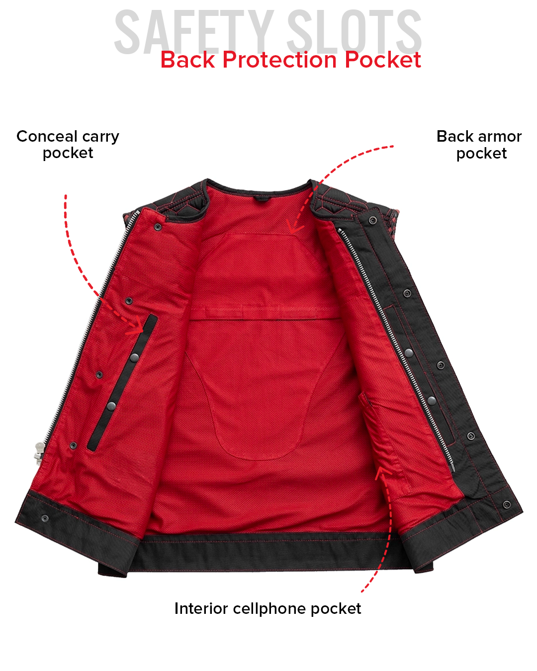 Hornet Moto Mesh Men's Club Style Vest