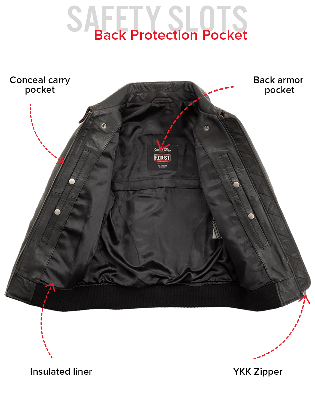Nancy - Women's Moto Bomber Leather Jacket Women's Bomber Jacket First Manufacturing Company