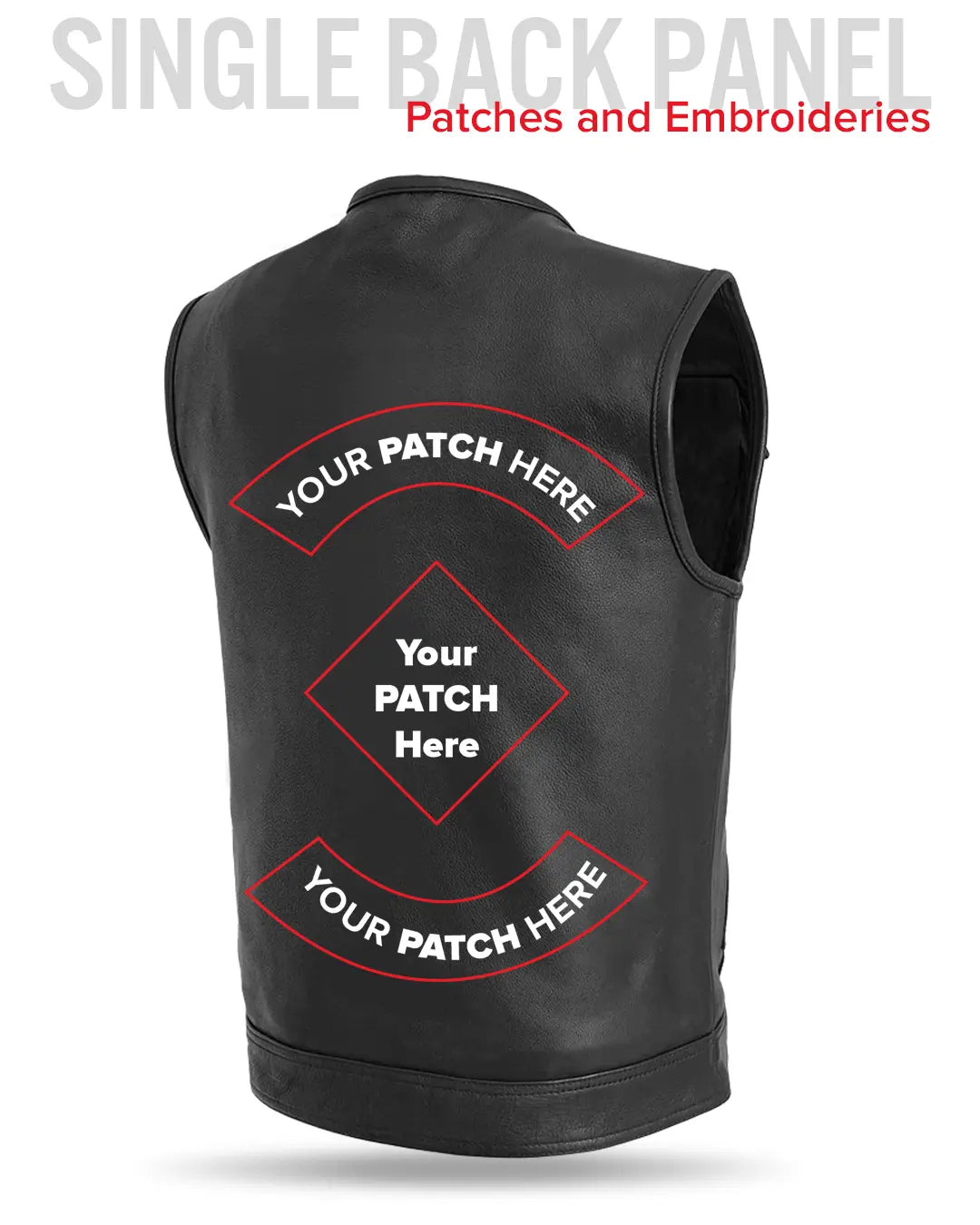 Unbeatable Men's Motorcycle Leather Vest Men's Leather Vest Vests