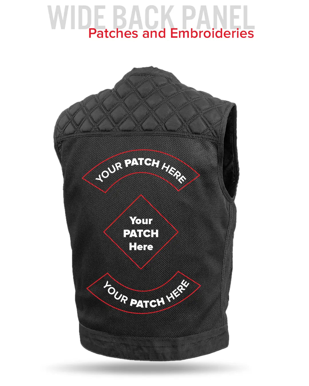 Downside Moto Mesh Men's Motorcycle Vest Men's Moto Mesh Vest Vests