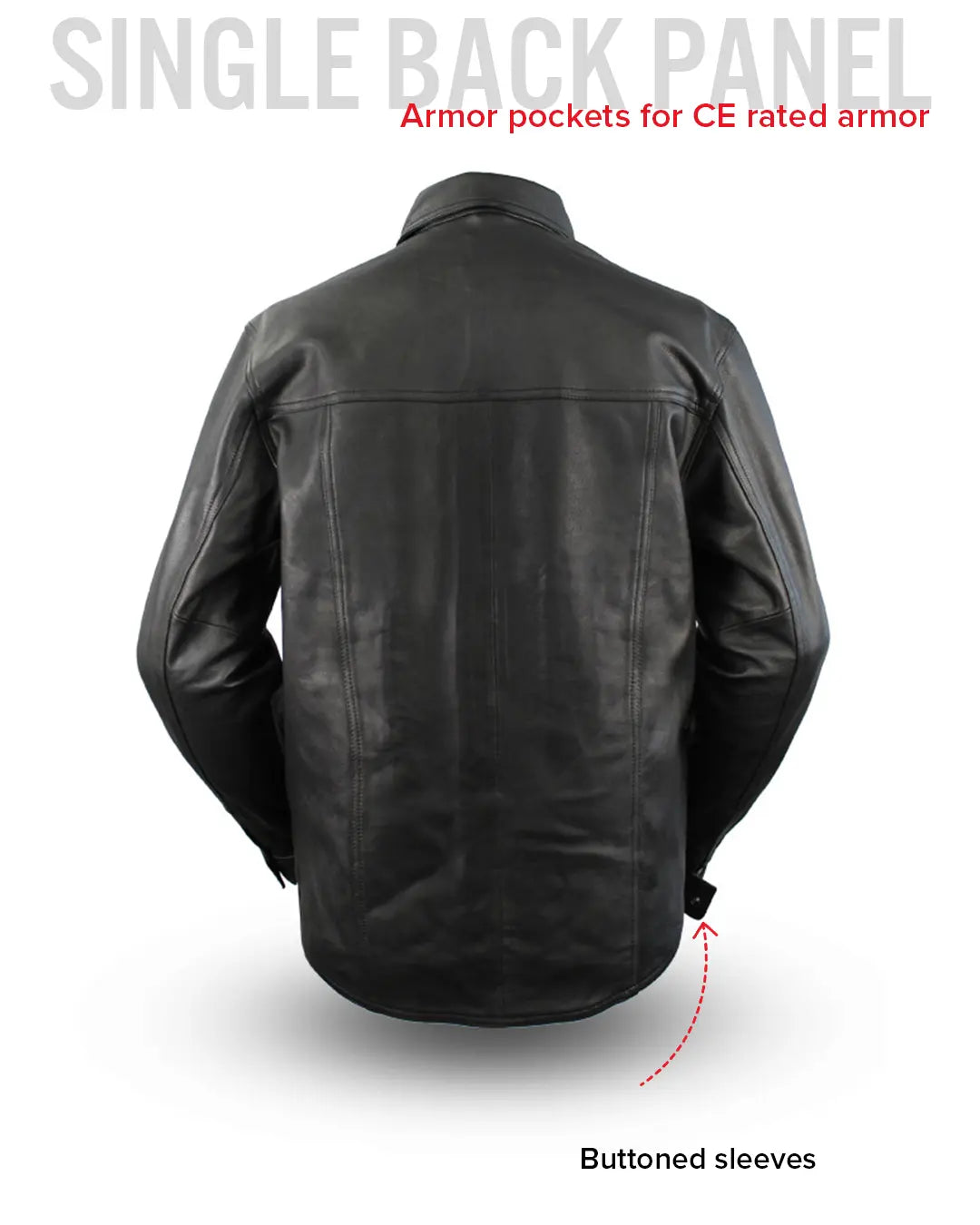 Milestone - Men's Leather Motorcycle Shirt Men's Shirt First Manufacturing Company