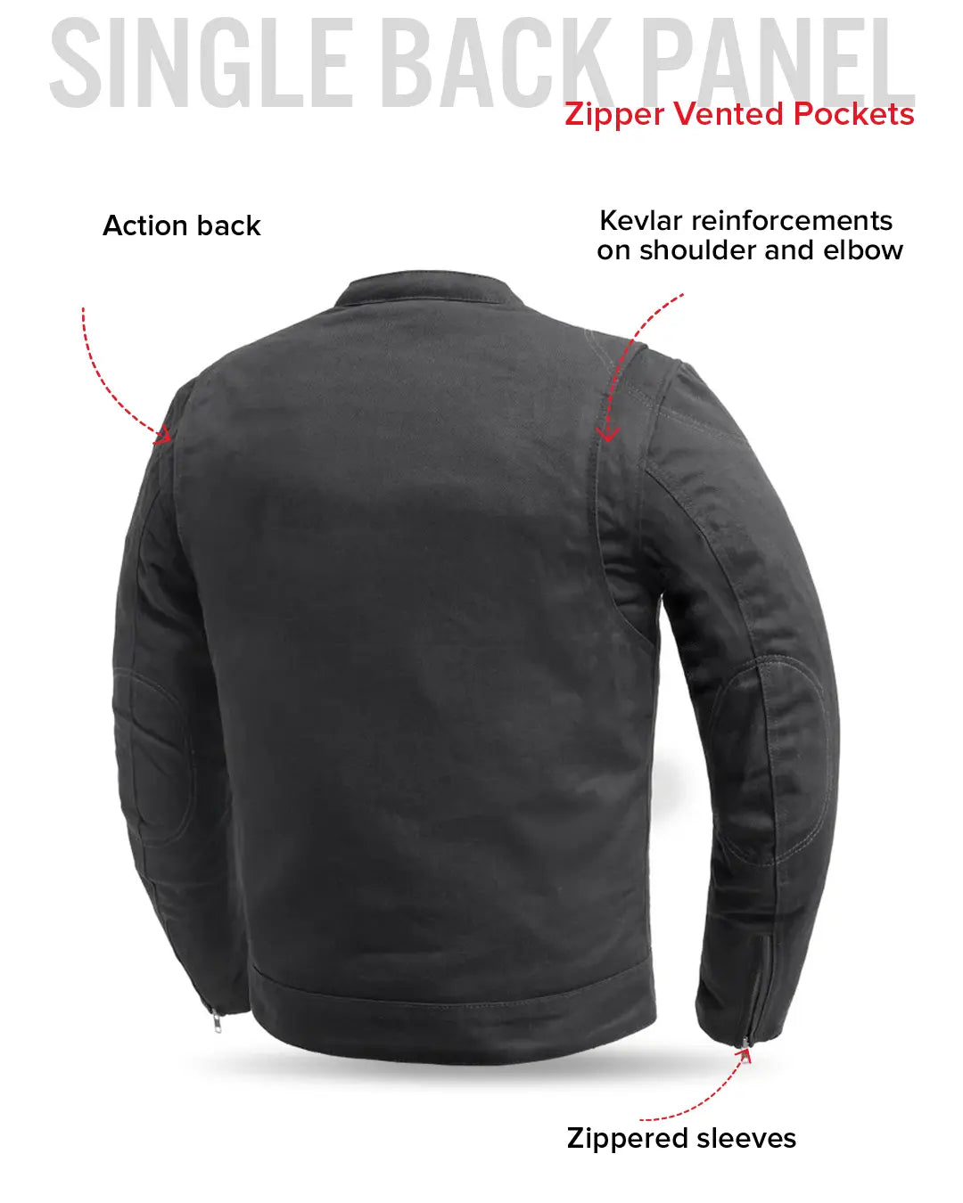 Desperado Men's Motorcycle Twill Jacket Men's Twill Jacket Jackets