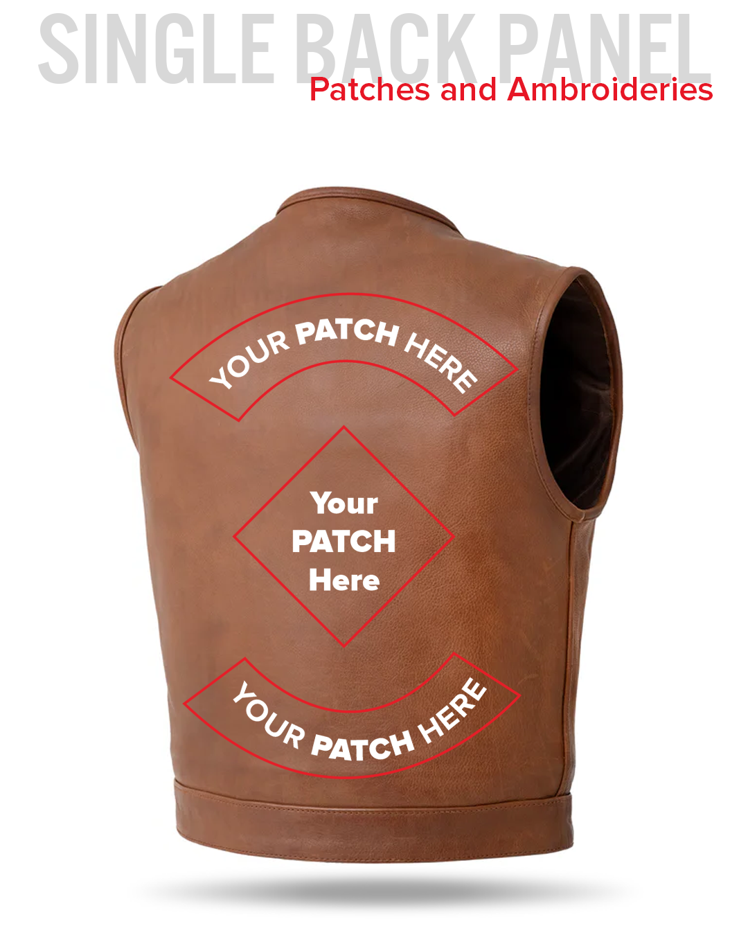 Lowside Men's Motorcycle Leather Vest