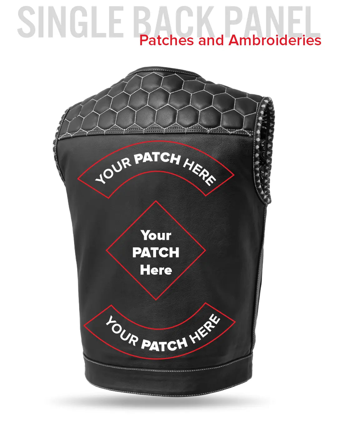 Hornet Men's Club Style Leather Vest