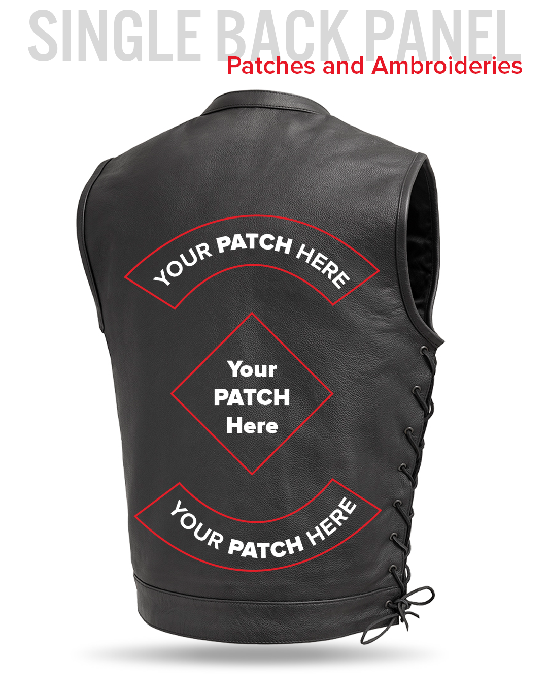 Sniper Men's Motorcycle Leather Vest Men's Leather Vest Vests