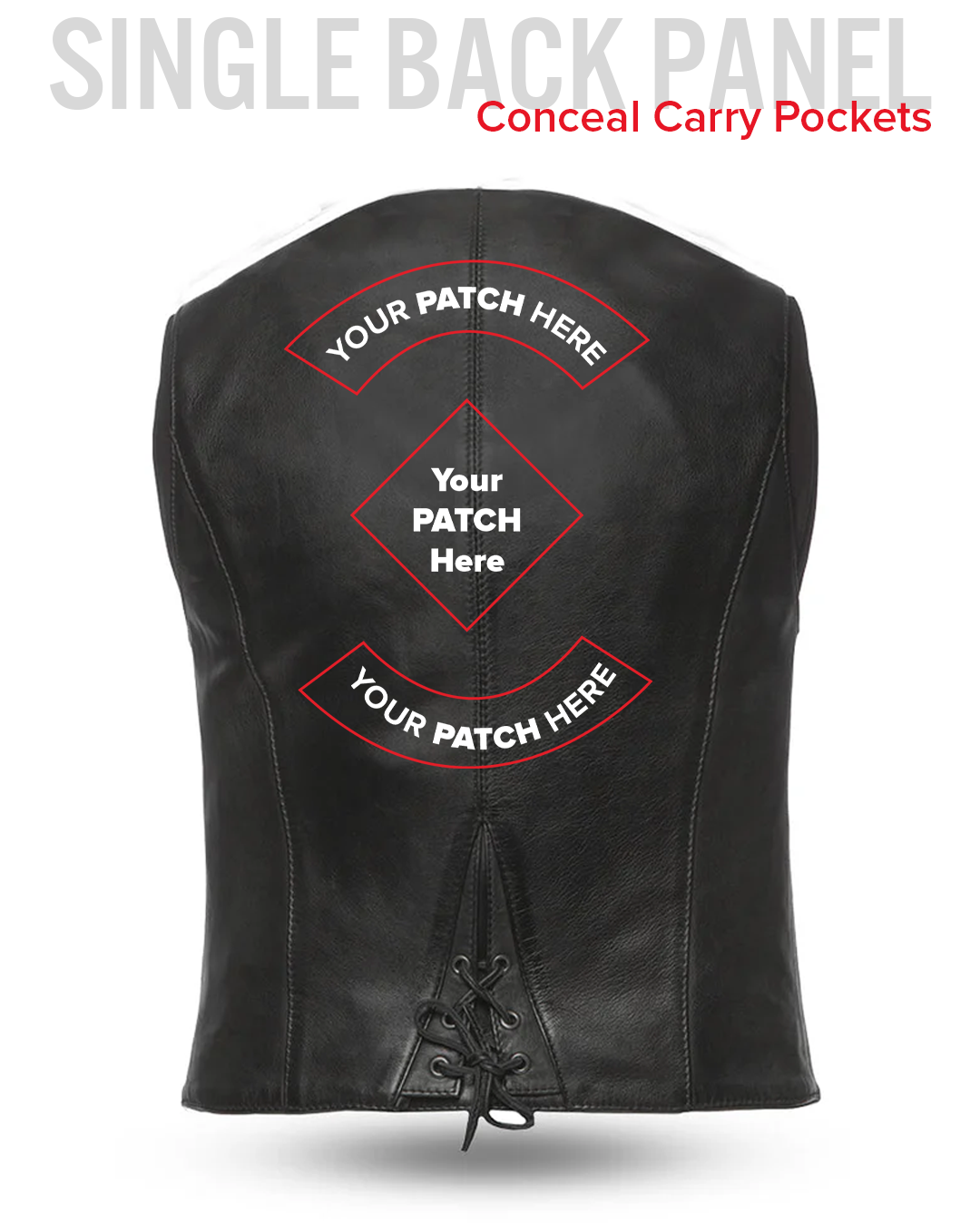 Savannah Women's Western Style Motorcycle Leather Vest Women's Leather Vest Vests
