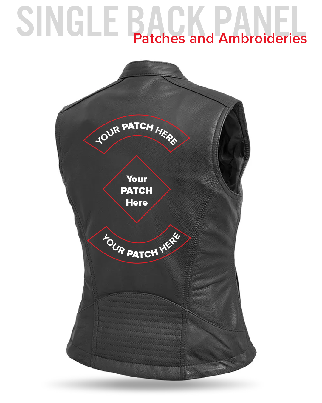 Nina Women's Motorcycle Leather Vest Women's Leather Vest Vests