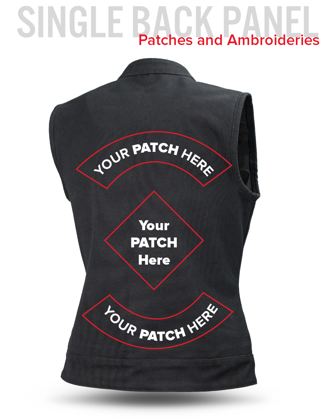 Ludlow Women's Motorcycle Canvas Vest Women's Canvas Vest Vests