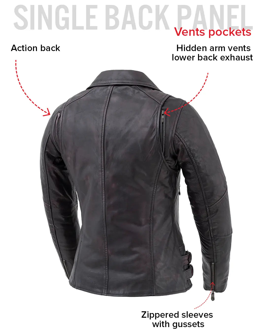 Wildside - Women's Motorcycle Leather Jacket Women's Leather Jacket Jackets