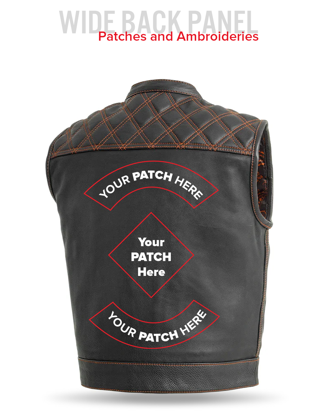 Upside Men's Club Style Leather Vest