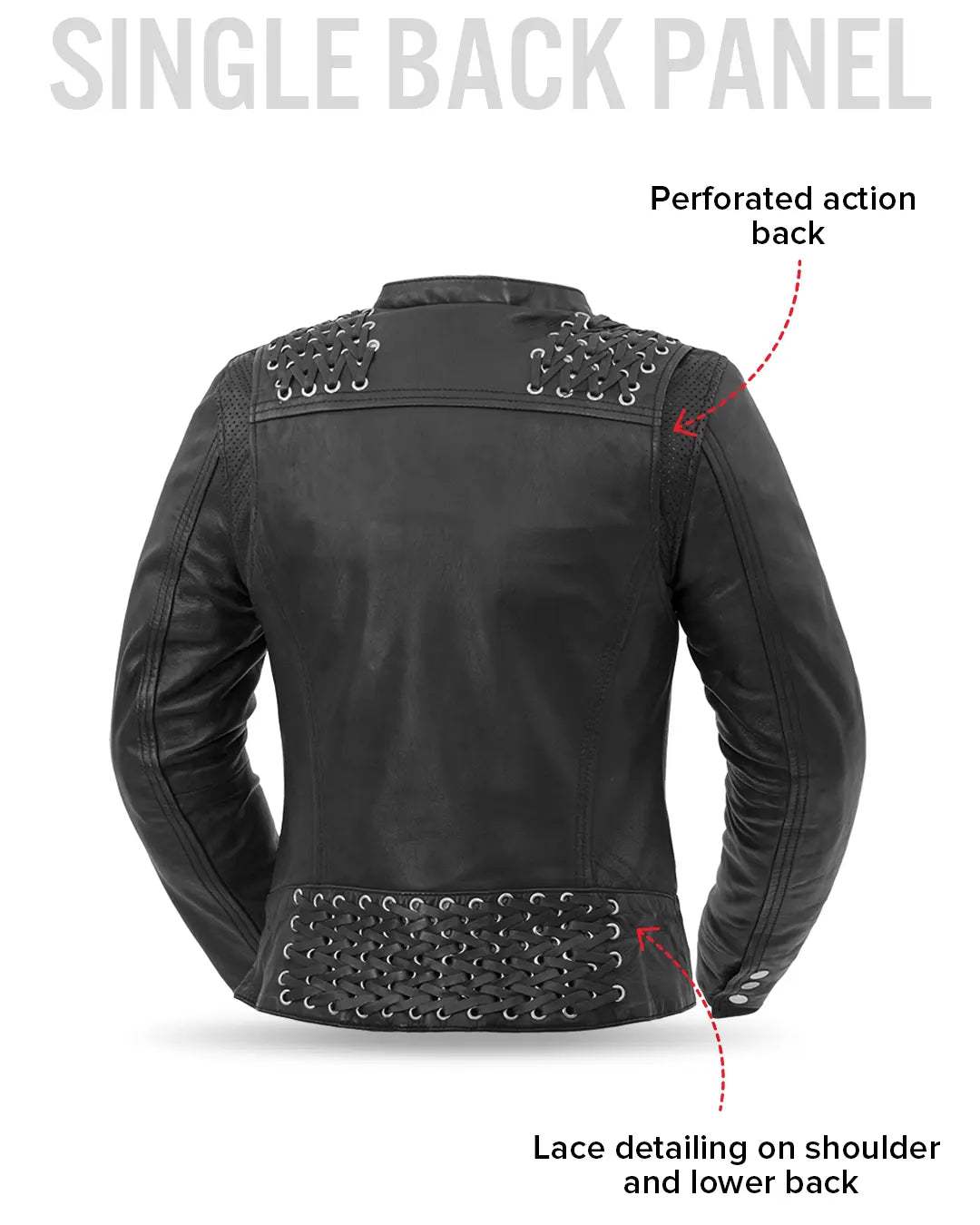 Black Widow - Women's Motorcycle Leather Jacket Women's Leather Jacket Jackets