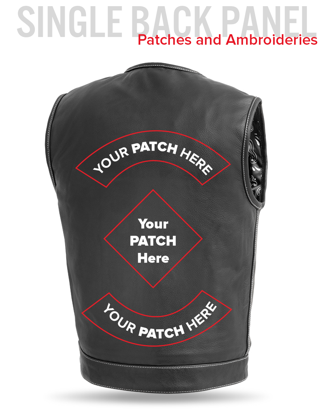 Bandit Men's Leather Motorcycle Vest Men's Leather Vest Vests