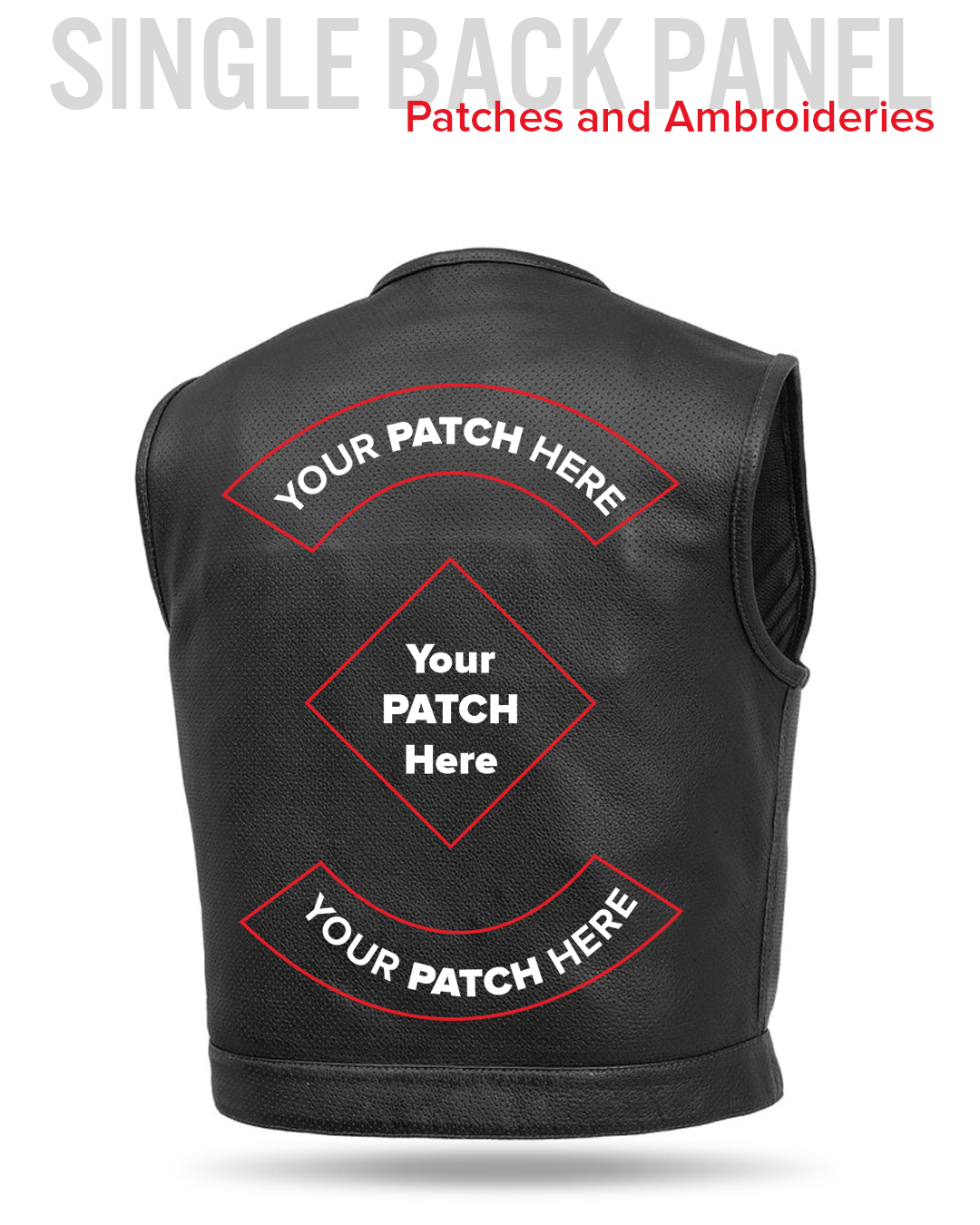 Lowside Men's Perforated Motorcycle Leather Vest Men's Perforated Leather Vest Vests