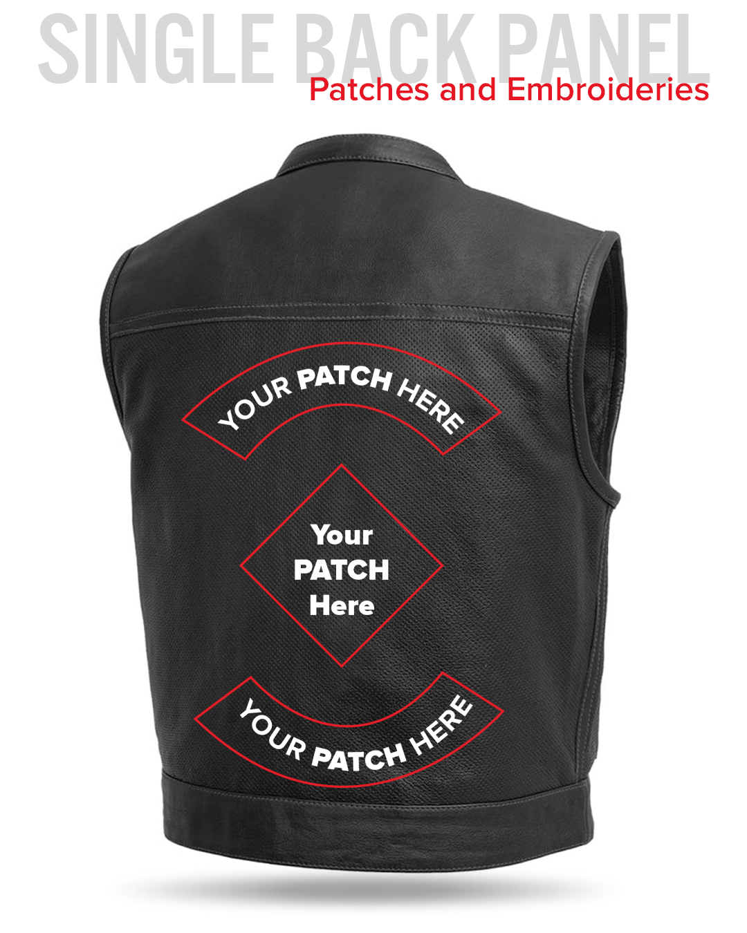 Lowrider Perforated Men's Leather Vest Men's Perforated Leather Vest Vests