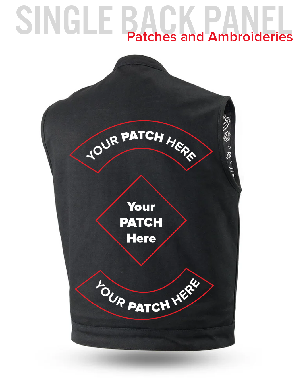 Highland V2 Men's Motorcycle Canvas Vest Men's Canvas Vests Vests