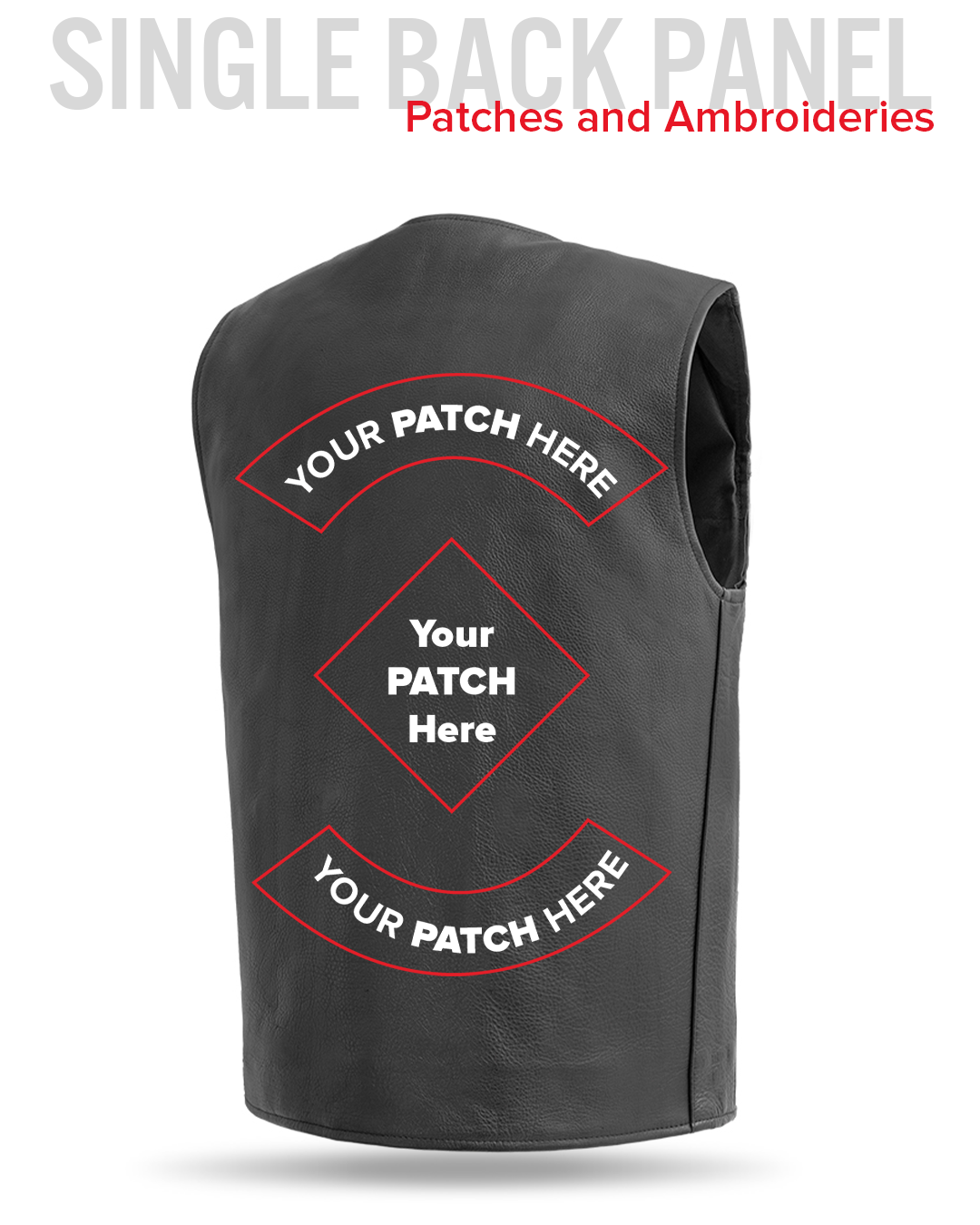 Badlands Men's Motorcycle Leather Vest Men's Leather Vest Vests