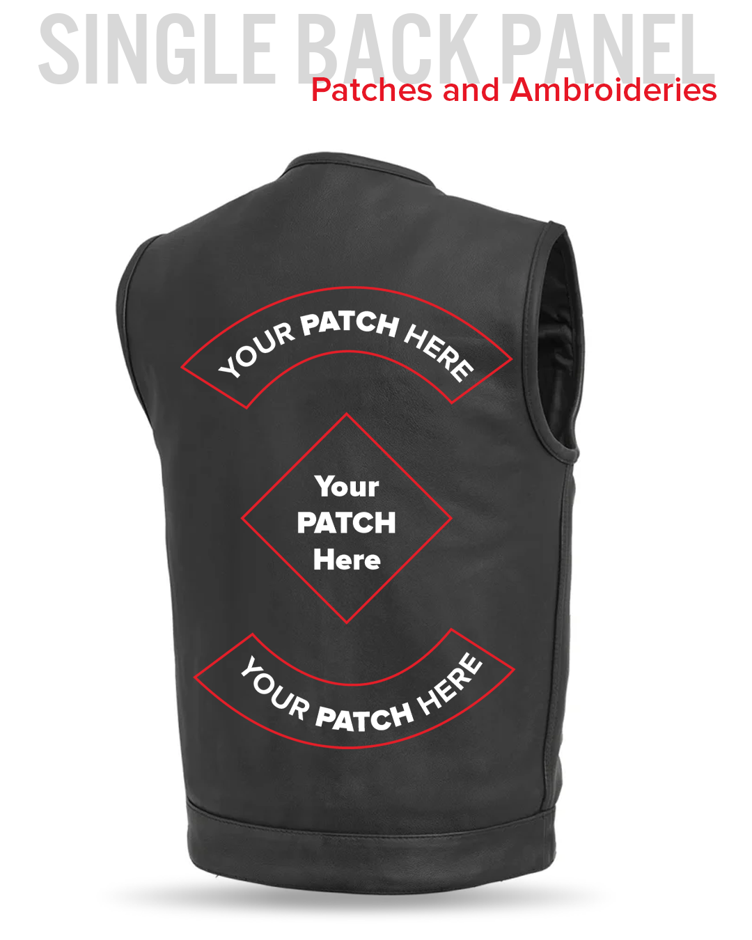 Highside Men's Motorcycle Leather Vest Men's Leather Vest Vests