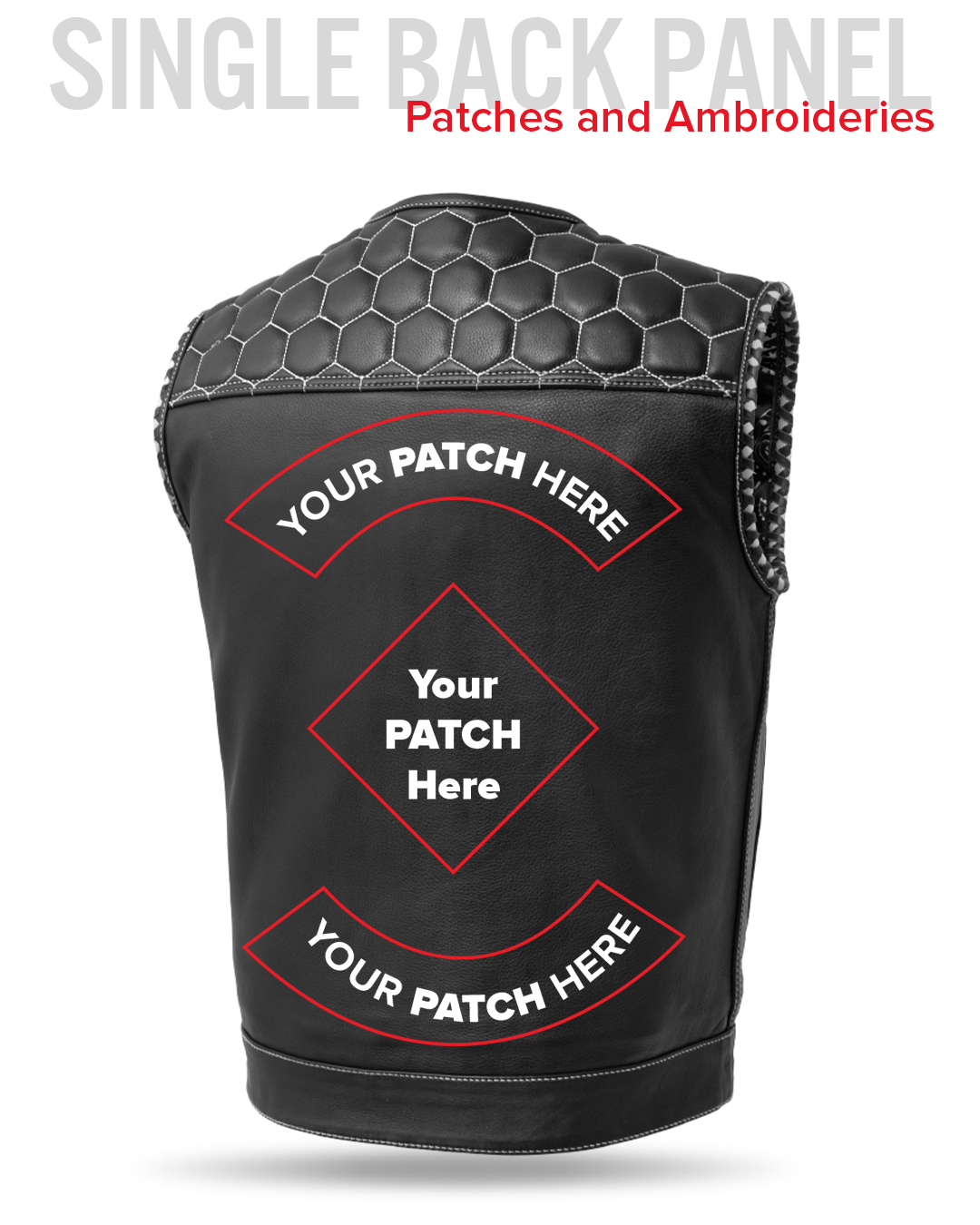 Hornet Men's Club Style Leather Vest