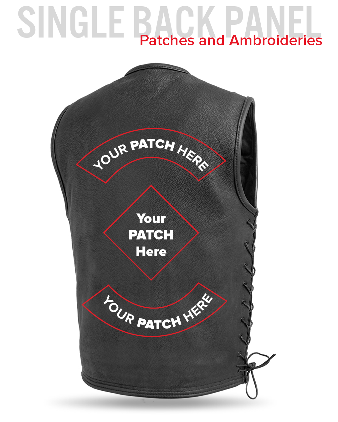 Venom Men's Motorcycle Leather Vest Men's Leather Vest Vests