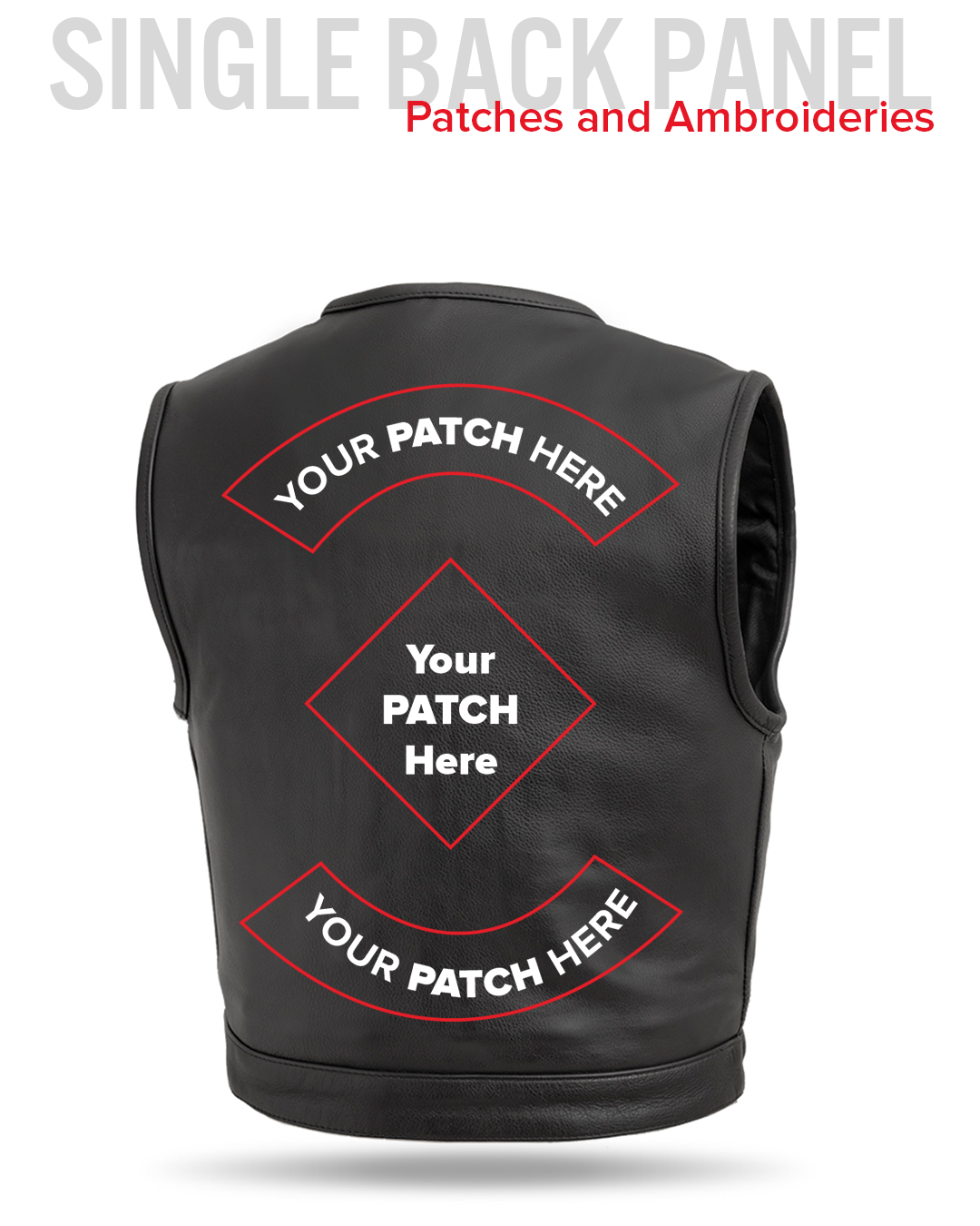 Lowside Men's Motorcycle Leather Vest Men's Leather Vest Vests