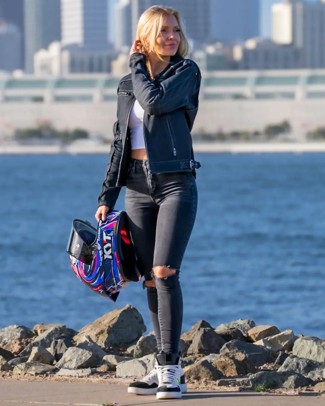 Jada - Women's Thunder Denim Jacket Women's Leather Jacket Jackets