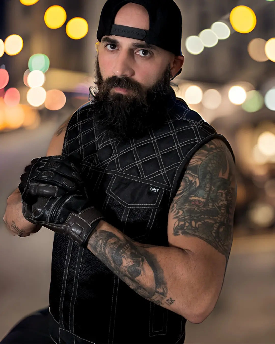 Downside Moto Mesh Men's Motorcycle Vest Men's Moto Mesh Vest Vests