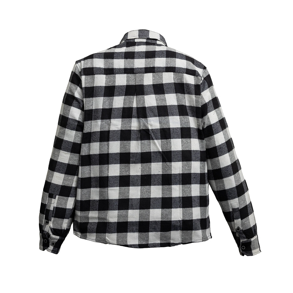 Vintage - Men’s Plaid Canvas Motorcycle flannel Shirt Men's Shirt First Manufacturing Company