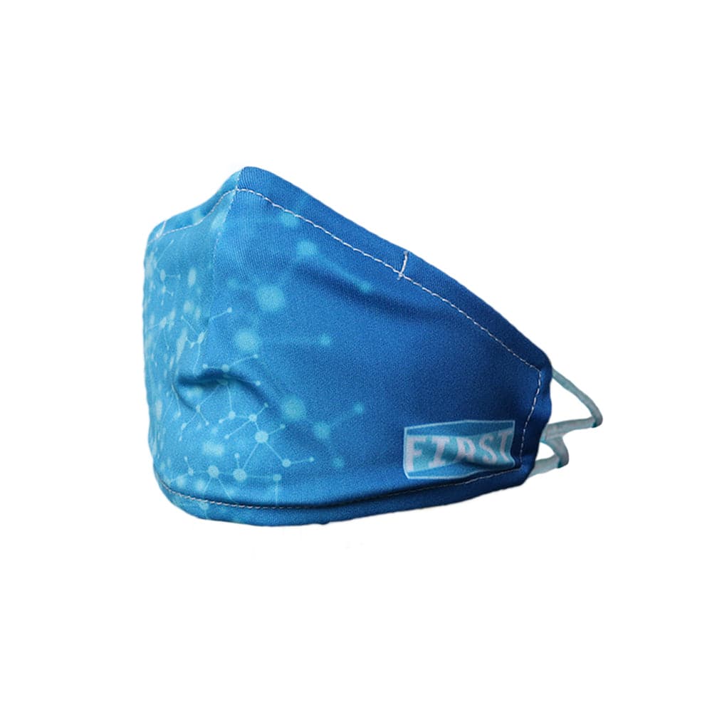 2-Ply Light Blue Reusable Non-Medical Breathable & Elastic Ear Bands Face Masks – For Kids (5-Pcs Pack) Face Mask First Manufacturing Company